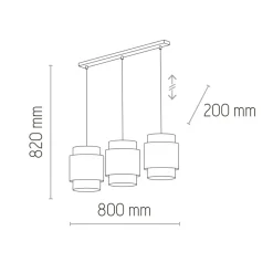 Fashion Lampa wisząca w stylu rustykalnym TK 6531 BOHO | Kaja Oświetlenie Żyrandole Nowoczesne