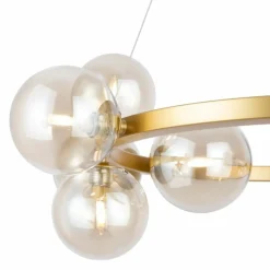 Cheap Lampa wisząca w złotym kolorze z kloszami MOD545PL-11G z serii DALLAS Żyrandole Nowoczesne