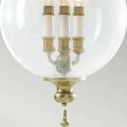 Sklep Kaja Lampa wisząca, świecznik w kloszu FE-ARGENTO-P z serii ARGENTO