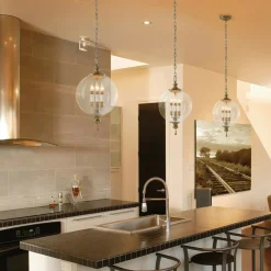 Sklep Kaja Lampa wisząca, świecznik w kloszu FE-ARGENTO-P z serii ARGENTO