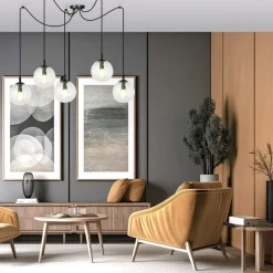 Fashion Lampa wisząca z 5 kloszami dająca dużo światła 936/5 | Kaja Żyrandole Nowoczesne
