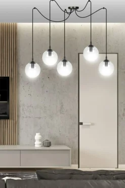 Fashion Lampa wisząca z 5 kloszami dająca dużo światła 936/5 | Kaja Żyrandole Nowoczesne