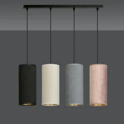 Sklep Kaja Lampa wisząca z abażurami w różnych kolorach 1068/4 BENTE | Kaja