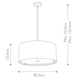 Best Sale Lampa wisząca z abażurem i blendą BALANCE-P-BKPN z serii BALANCE Żyrandole Nowoczesne
