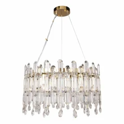 Discount Lampa wisząca z asymetrycznymi kryształami 9867-500 CROWN | Kaja Żyrandole Nowoczesne