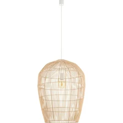 Store Lampa wisząca z beżowym abażurem 11165 HAITI | Kaja Oświetlenie Żyrandole Nowoczesne