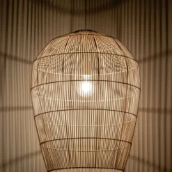 Store Lampa wisząca z beżowym abażurem 11165 HAITI | Kaja Oświetlenie Żyrandole Nowoczesne