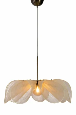 Cheap Lampa wisząca z beżowym, nietypowym abażurem 108661 STYRKA | Kaja Żyrandole Nowoczesne