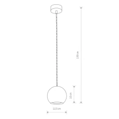 Fashion Lampa wisząca z betonowym, kulistym kloszem 9696 | Kaja Oświetlenie Żyrandole Nowoczesne
