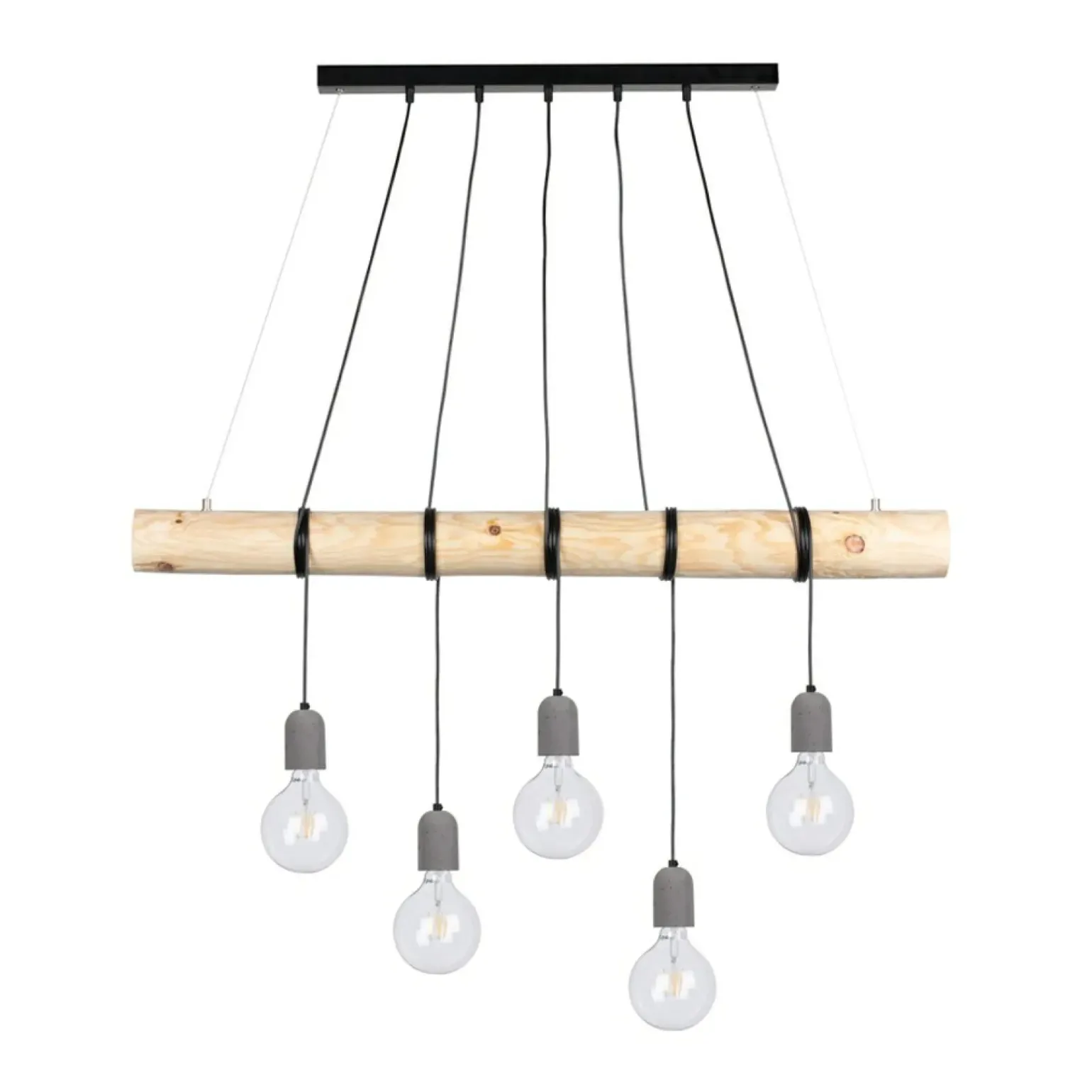 Clearance Lampa wisząca z betonowymi oprawkami 69499504 TRABO CONCRETE | Kaja Żyrandole Nowoczesne