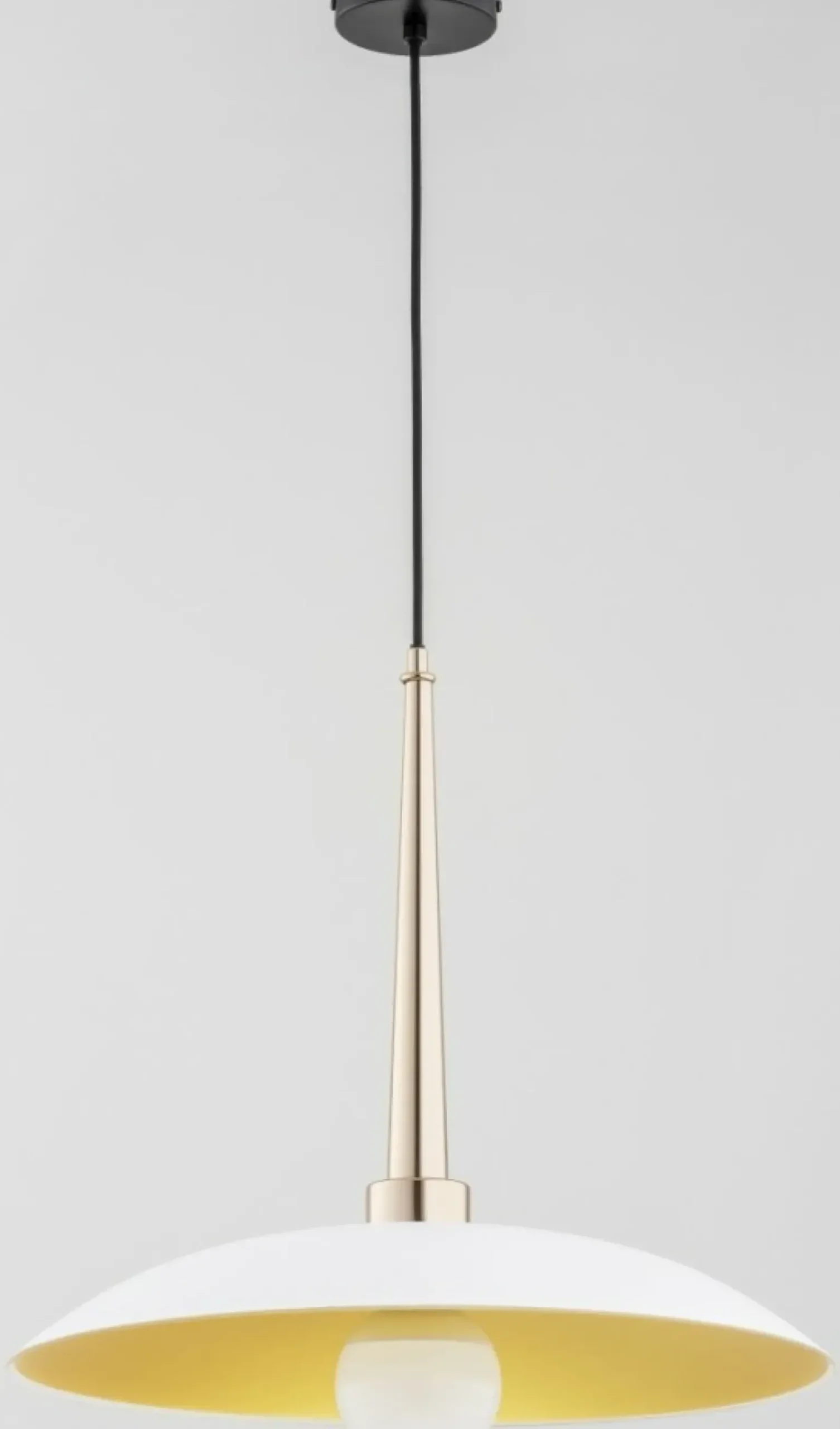 Best Sale Lampa wisząca z biały, szerokim kloszem AL 60917 | Kaja Żyrandole Nowoczesne