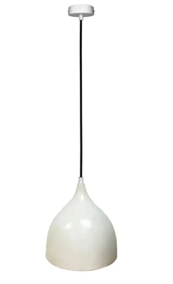 Store Lampa wisząca z białym kloszem LEDEA 50101269 YSTAD | Kaja Oświetlenie Żyrandole Nowoczesne