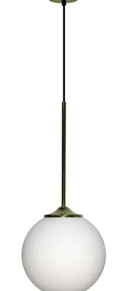 Store Lampa wisząca z białym kloszem LEDEA 50101281 GLASGOW III | Kaja Żyrandole Nowoczesne