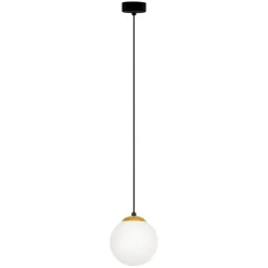 Shop Lampa wisząca z białym matowym kloszem 14 cm K-4910 ISLA | Kaja Żyrandole Nowoczesne