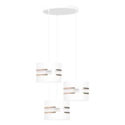 Sklep Kaja Lampa wisząca z białymi abażurami, nad stół K-5212 z serii VICTORIA