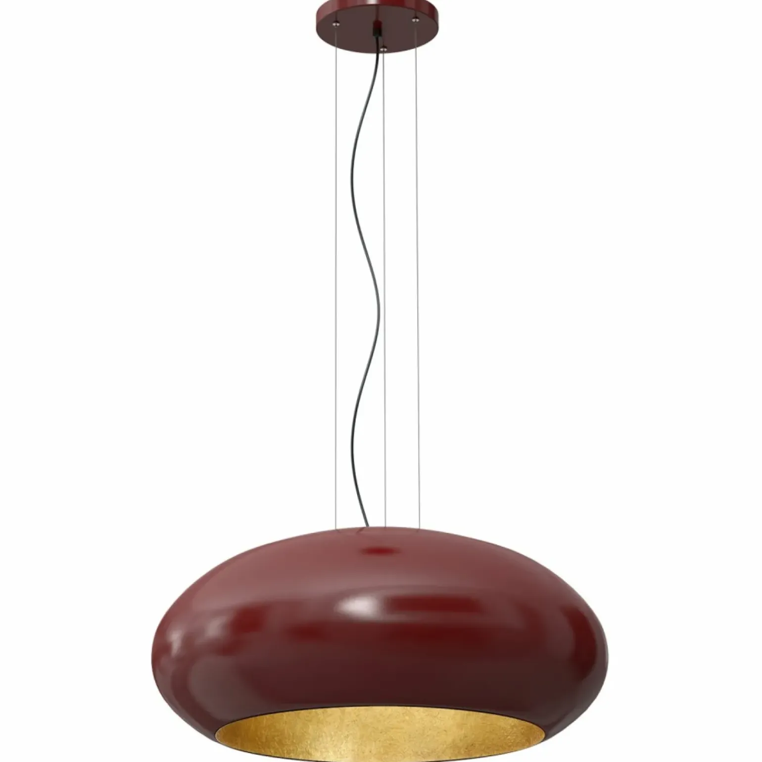 Cheap Lampa wisząca z burgundowym kloszem LX 1688 z serii COMPO | Kaja Żyrandole Nowoczesne