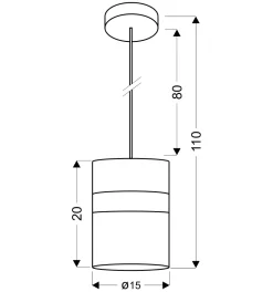 Sklep Kaja Lampa wisząca z chromowaną obręczą 31-28044 BRANDO | Kaja Oświetlenie
