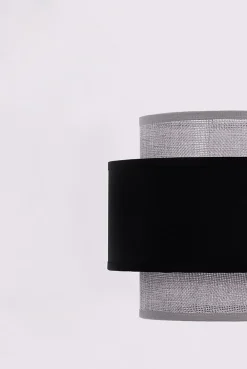 Sklep Kaja Lampa wisząca z czarno-szarym abażurem K-5170 z serii ETELA | Kaja