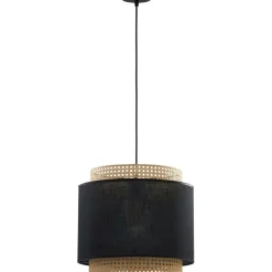 Cheap Lampa wisząca z czarno-złomkowym abażurem TK 6542 BOHO | Kaja Żyrandole Nowoczesne
