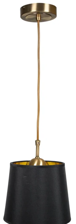 Sklep Kaja Lampa wisząca z czarno-złotym abażurem 31-53534 MILONGA | Kaja