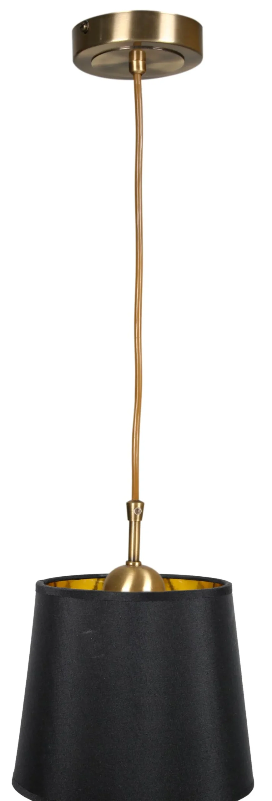 Sklep Kaja Lampa wisząca z czarno-złotym abażurem 31-53534 MILONGA | Kaja