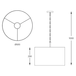 Flash Sale Lampa wisząca z czarnym abażurem, złot zwis P06-GD-BK z serii INGA Żyrandole Nowoczesne