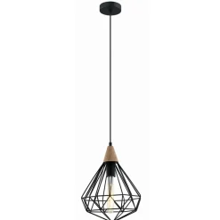 Best Lampa wisząca z czarnym kloszem MDM-2591/1S BK MAELLE | Kaja Żyrandole Nowoczesne