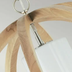 Flash Sale Lampa wisząca z drewnem, boho FE-ALLIER-P-L-LW z serii ALLIER Żyrandole Nowoczesne