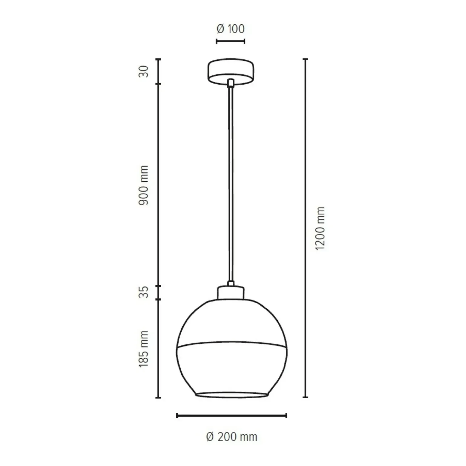 Cheap Lampa wisząca z drewnianą oprawką i podsufitką 1860174 LINEA | Kaja Żyrandole Nowoczesne