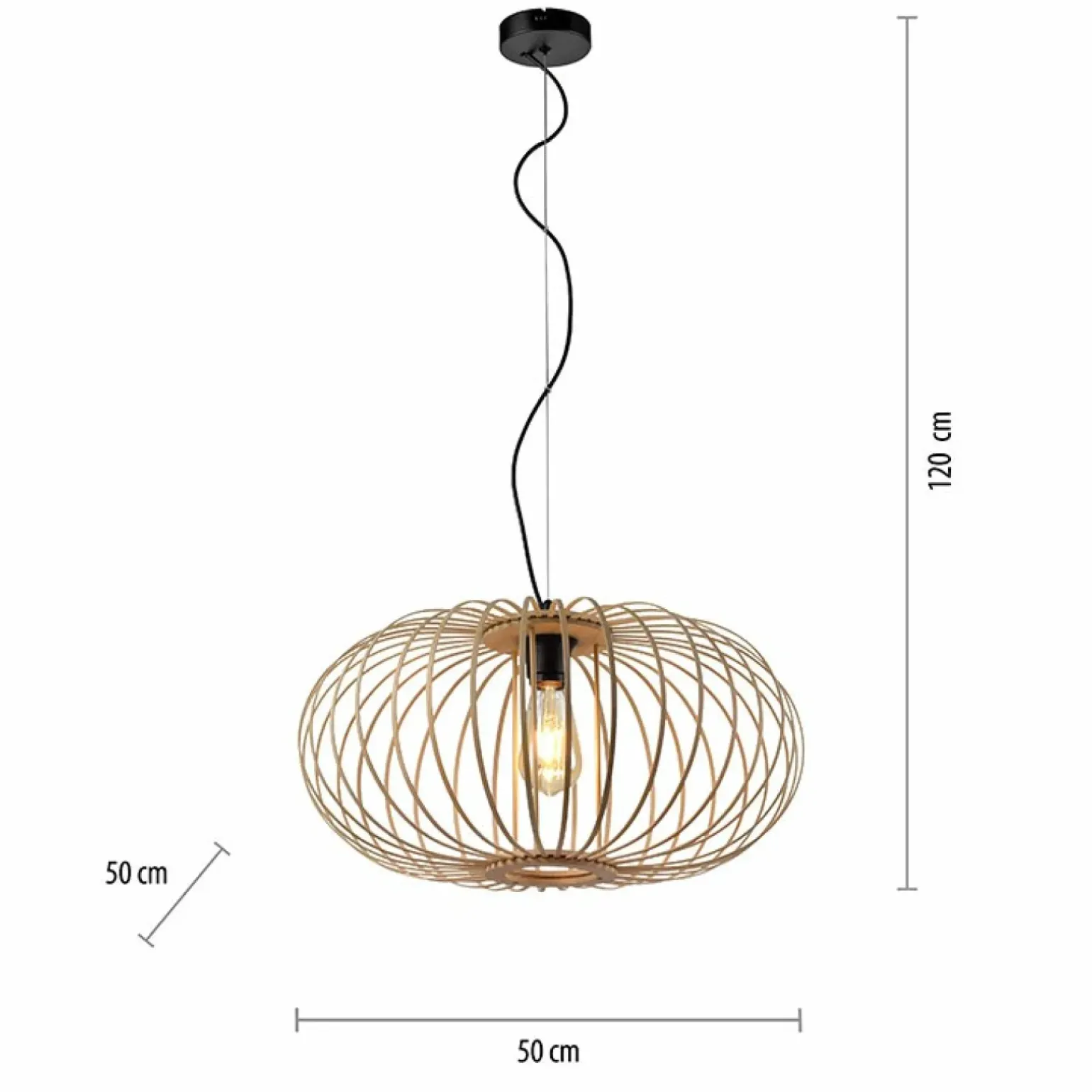 Best Sale Lampa wisząca z drewnianych pasków 11409-79 z serii RACOON | Kaja Żyrandole Nowoczesne