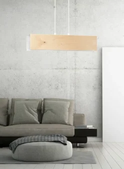 Hot Lampa wisząca z drewnianymi elementami 611/2 | Kaja Oświetlenie Żyrandole Nowoczesne