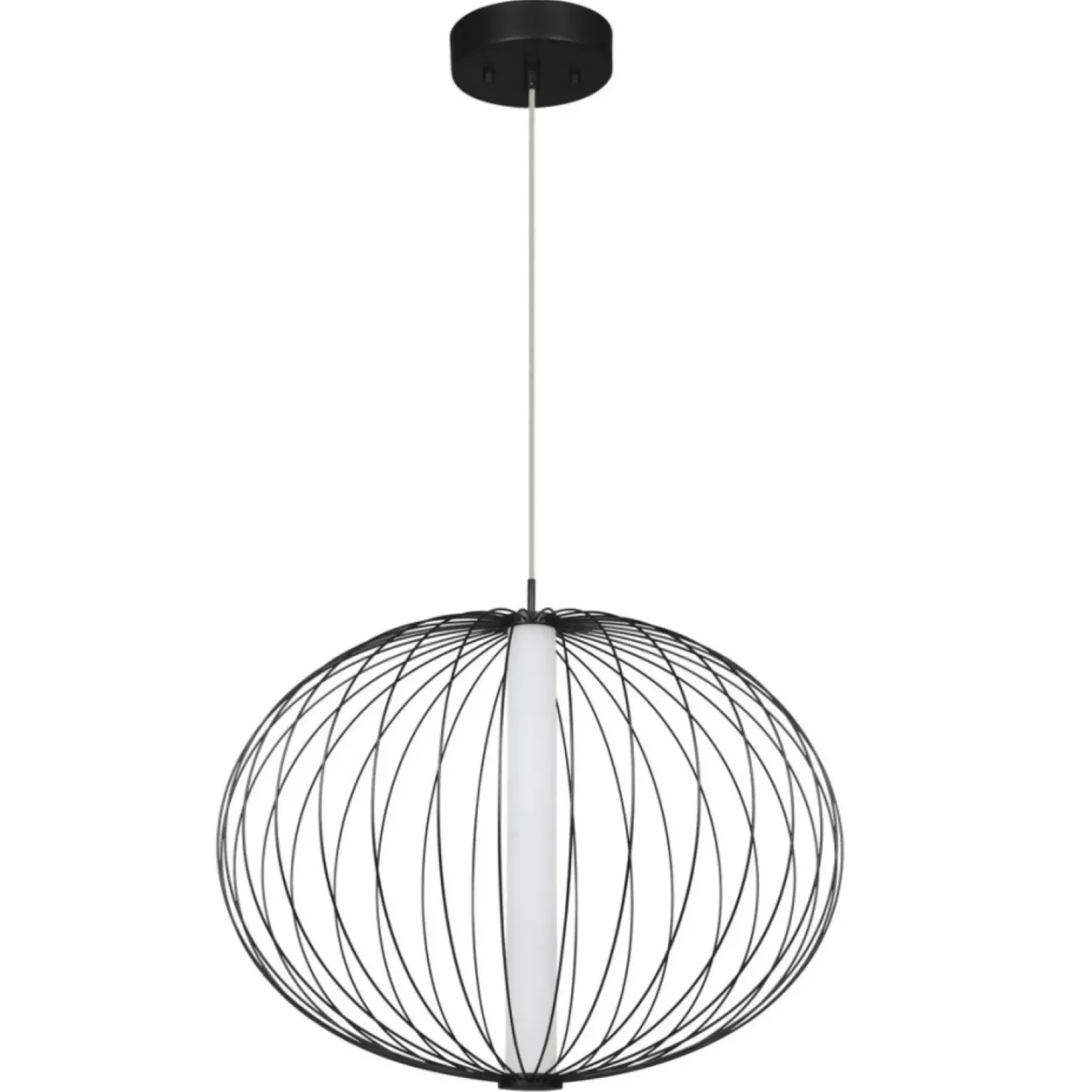 Flash Sale Lampa wisząca z drucianym kloszem LP-798/1P S3 BK TREVISO | Kaja Żyrandole Nowoczesne