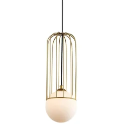 Cheap Lampa wisząca z drucianym zdobieniem MDM-3938/1 GD SIMON | Kaja Żyrandole Nowoczesne