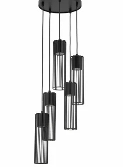 Store Lampa wisząca z drucianymi kloszami, do jadalni SIG 33459 FOBIA CZ Żyrandole Nowoczesne