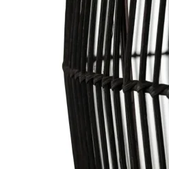 Store Lampa wisząca z dużym, plecionym abażurem 11168 HAITI | Kaja Żyrandole Nowoczesne