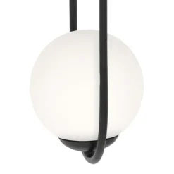 Store Lampa wisząca z dwoma kloszami, do salonu K-5101 z serii PARVA | Kaja Żyrandole Nowoczesne