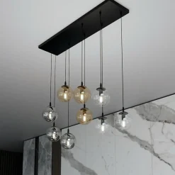 Discount Lampa wisząca z dwukolorowymi kloszami 714/9M1 | Kaja Oświetlenie Żyrandole Nowoczesne