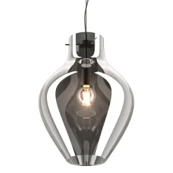 Best Sale Lampa wisząca z dymionym kloszem P19066A-D38 BRESSO | Kaja Żyrandole Nowoczesne