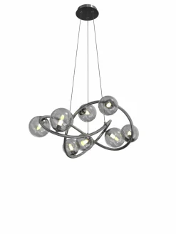 Outlet Lampa wisząca z dymionymi kloszami WF 7014-805 NANCY | Kaja Żyrandole Nowoczesne