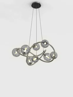 Outlet Lampa wisząca z dymionymi kloszami WF 7014-805 NANCY | Kaja Żyrandole Nowoczesne