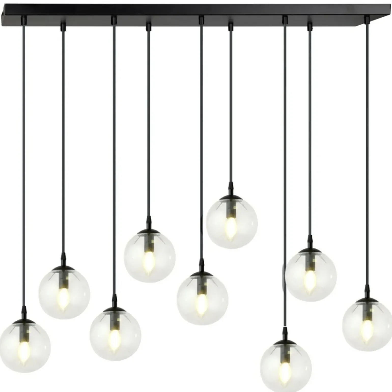 Hot Lampa wisząca z dziewięcioma kulistymi kloszami 711/9 | Kaja Żyrandole Nowoczesne