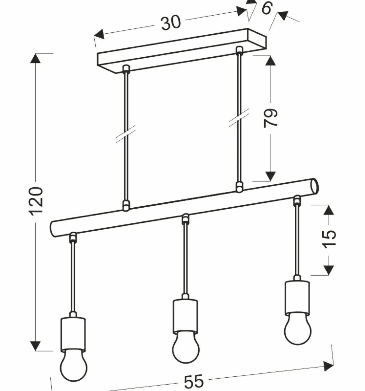 Cheap Lampa wisząca z elementem drewna 33-78070 IZZY | Kaja Oświetlenie Żyrandole Nowoczesne