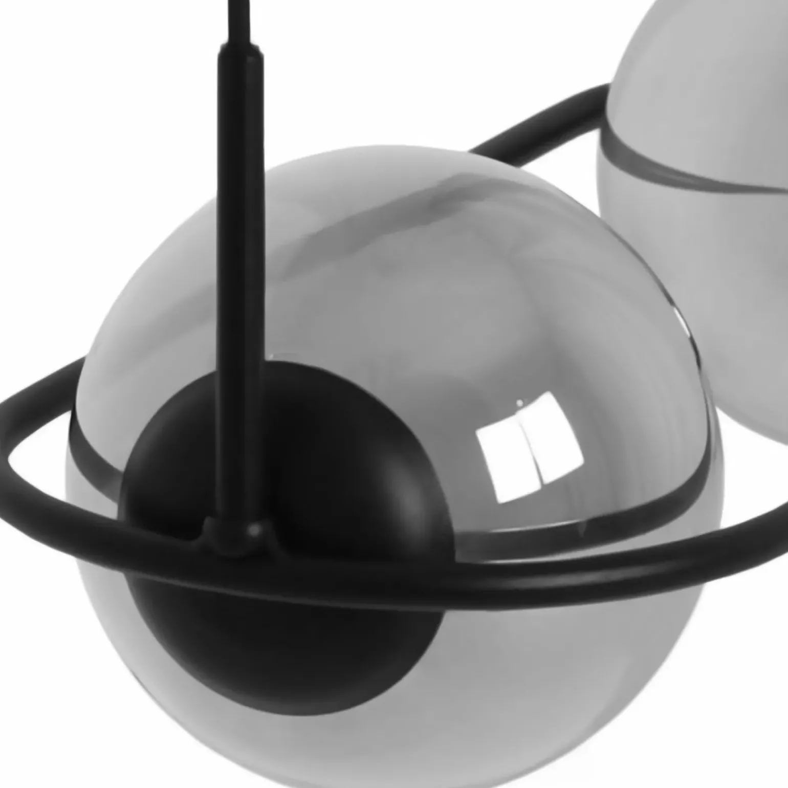 Discount Lampa wisząca z grafitowymi kloszami w okręgu K-5112 z serii DAVOS Żyrandole Nowoczesne