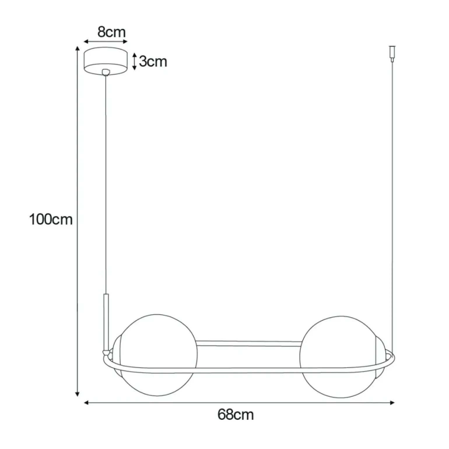 Discount Lampa wisząca z grafitowymi kloszami w okręgu K-5112 z serii DAVOS Żyrandole Nowoczesne