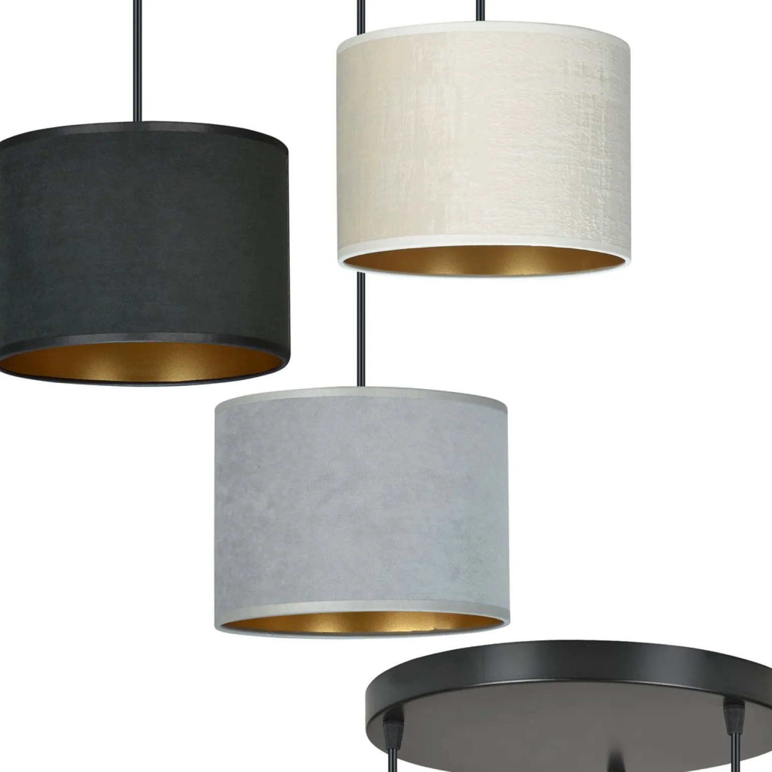 Sklep Kaja Lampa wisząca z kaskadą abażurów 1055/3PREM HILDE PREMIUM | Kaja