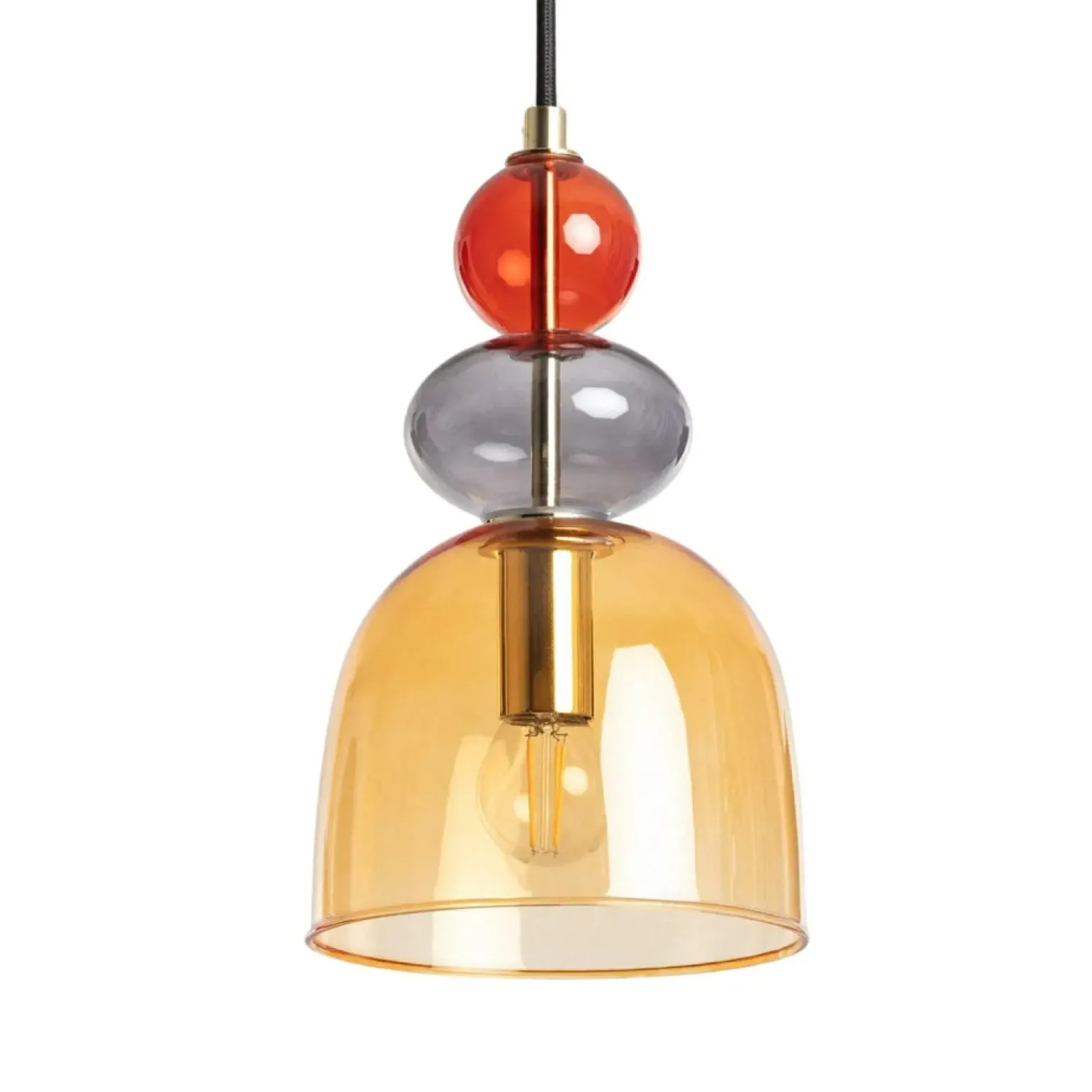 Discount Lampa wisząca z kloszami art. Deco ABR-KOLO2-A KOLORENO | Kaja Żyrandole Nowoczesne