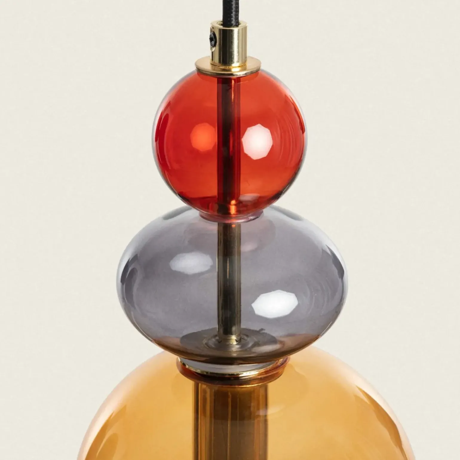 Discount Lampa wisząca z kloszami art. Deco ABR-KOLO2-A KOLORENO | Kaja Żyrandole Nowoczesne