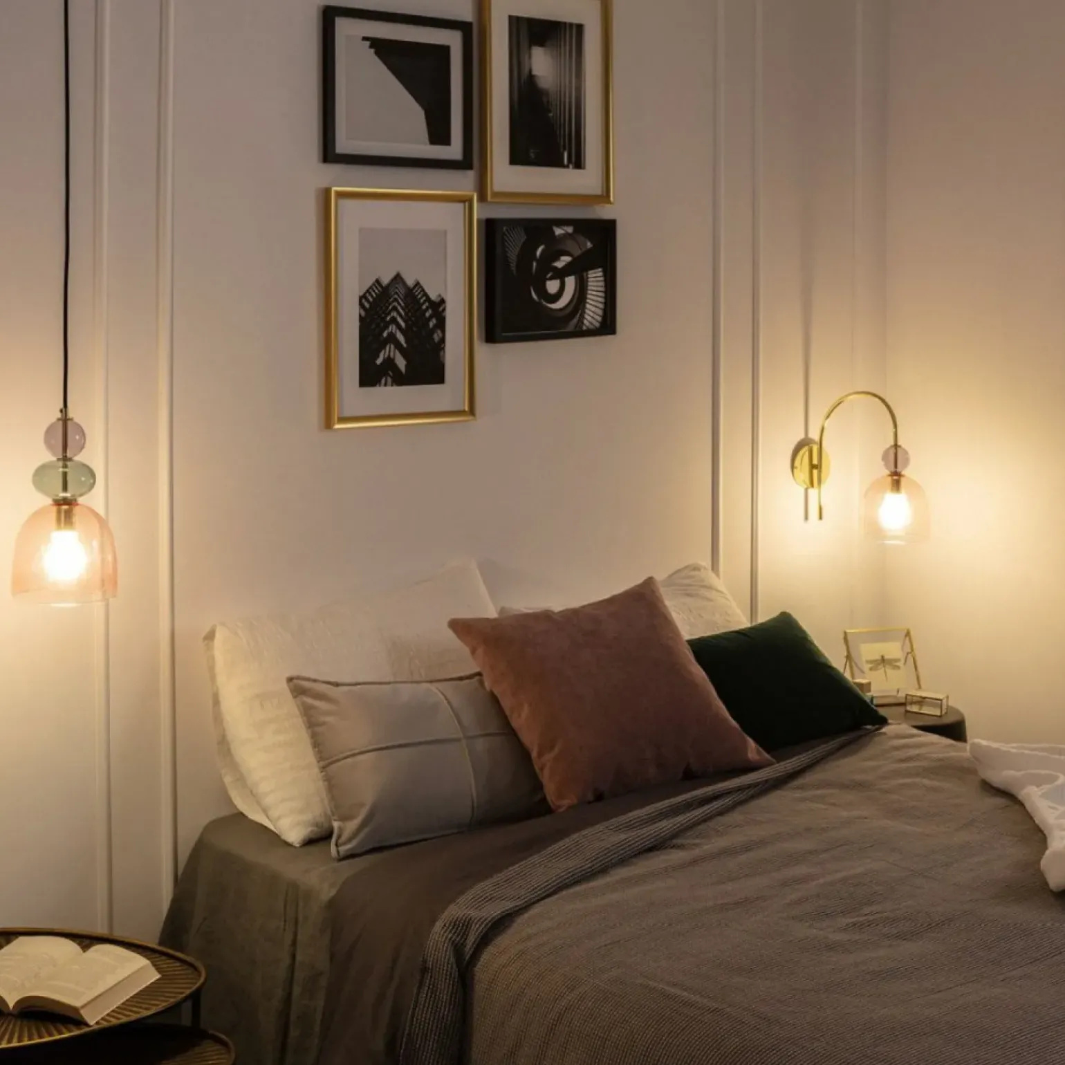 Discount Lampa wisząca z kloszami art. Deco ABR-KOLO2-A KOLORENO | Kaja Żyrandole Nowoczesne