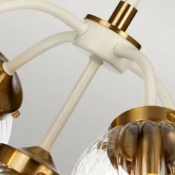 Outlet Lampa wisząca z kloszami, beżowa DL-COSMOS5 z serii COSMOS Żyrandole Nowoczesne