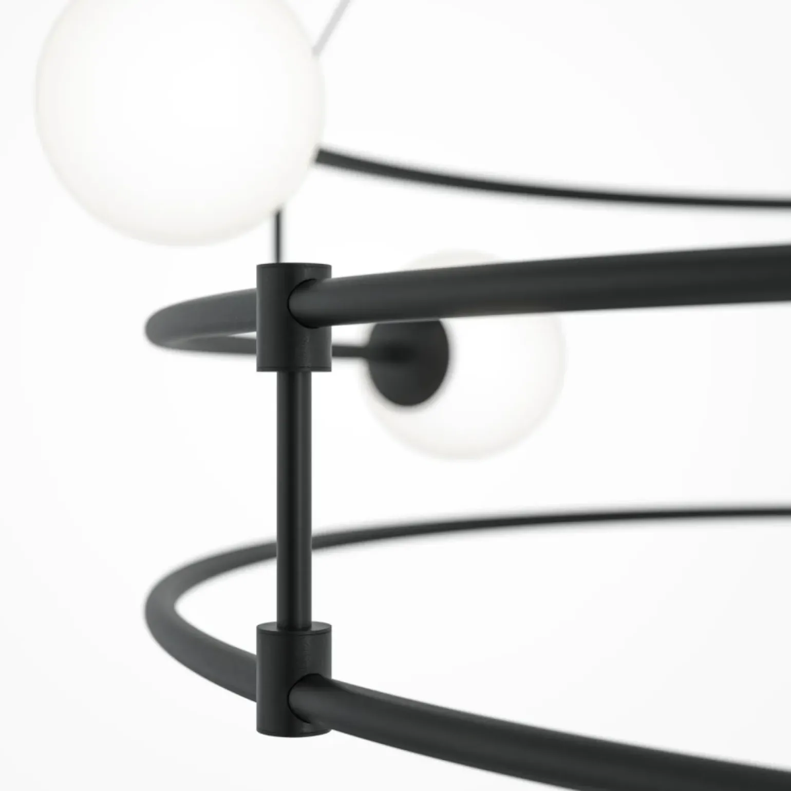 Best Lampa wisząca z kloszami ułożona w okrąg MOD317PL-06B z serii BALANCE Żyrandole Nowoczesne